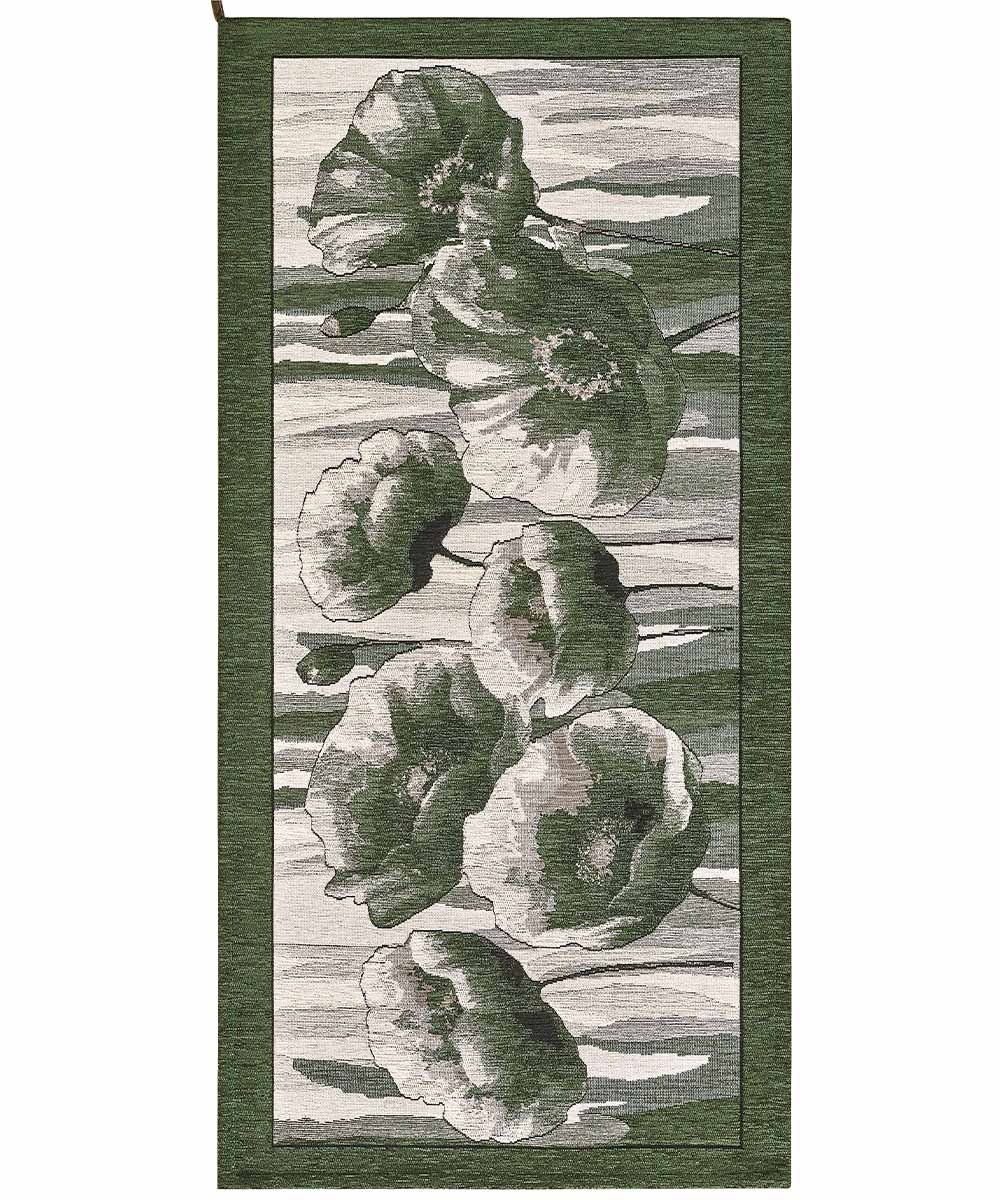 Dywan welurowy antypoślizgowy AMSTERDAM, 55 x 190 cm, ZIELONY | GalleriaFarah1970