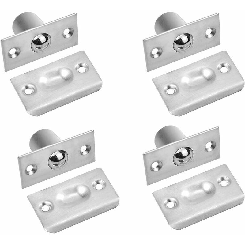 Charnière En Acier Inoxydable, Charnière De Porte 100 X 75 Mm Roulement A Billes Pour Armoire 1 Paire 2 Pieces Argent 96497032 Charnière En Acier Inoxydable, Charnière De Porte 100 X 75 Mm Roulement A Billes Pour Armoire 1 Paire 2 Pieces Argent 96497032