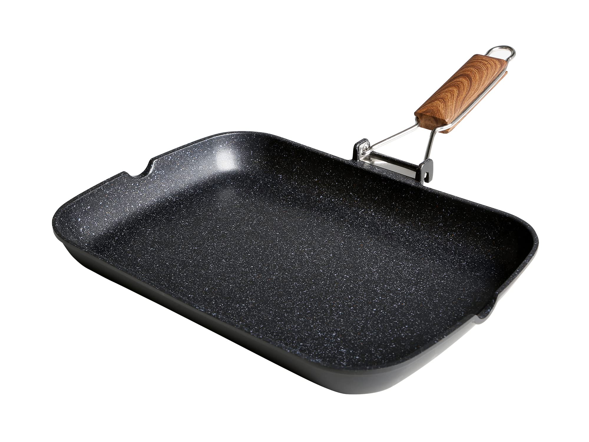 WECOOK! Ecochef Poêle à Induction Titane Rayé 34x24cm 5 Couches