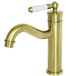 Leeds mitigeur lavabo rétro bas or brossé
