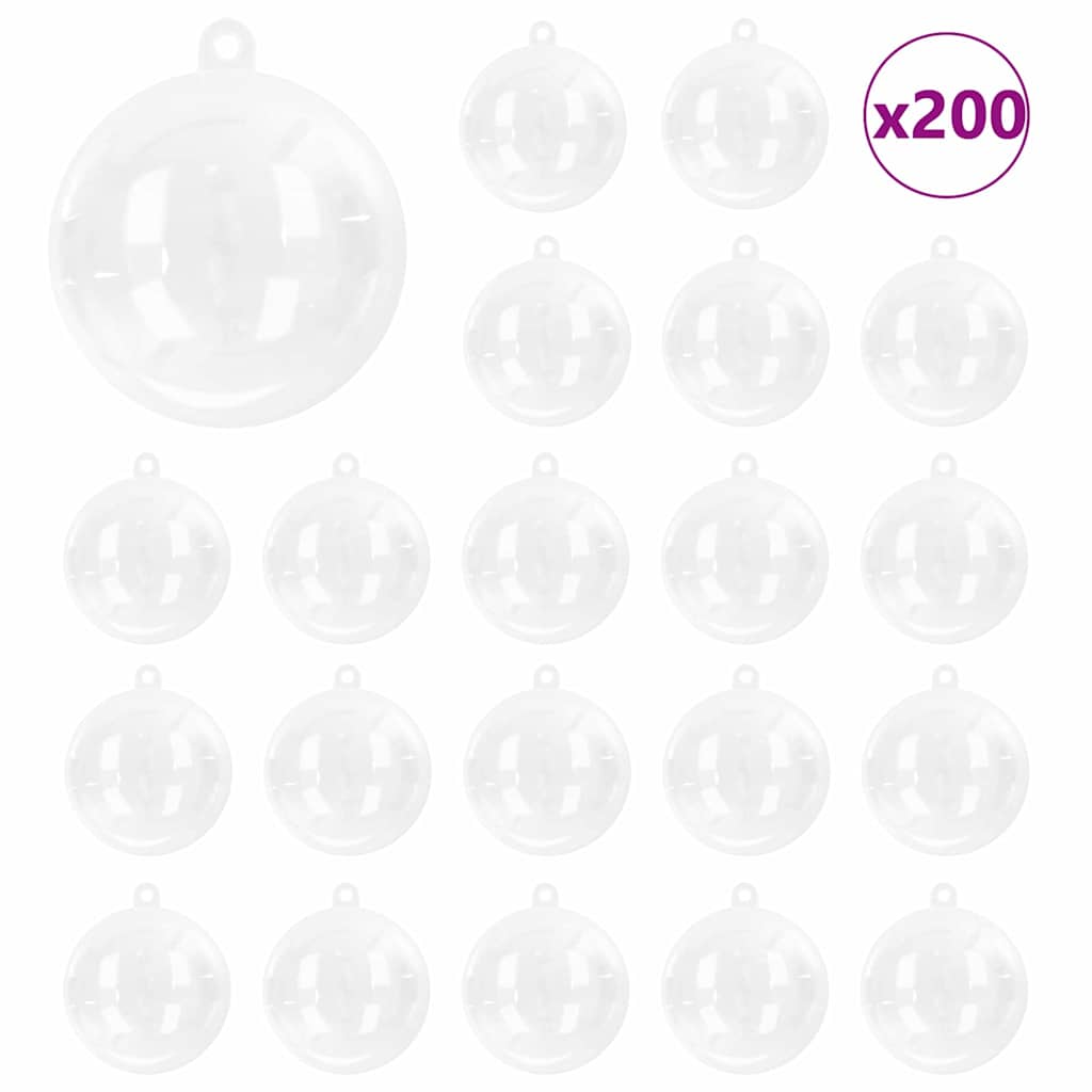 Zestaw Bombek Choinkowych 200 pcs Ø 5 cm