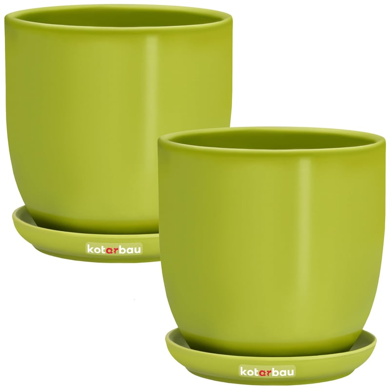 Doniczka 15 osłonka donica ceramiczna podstawka 2x - KOTARBAU