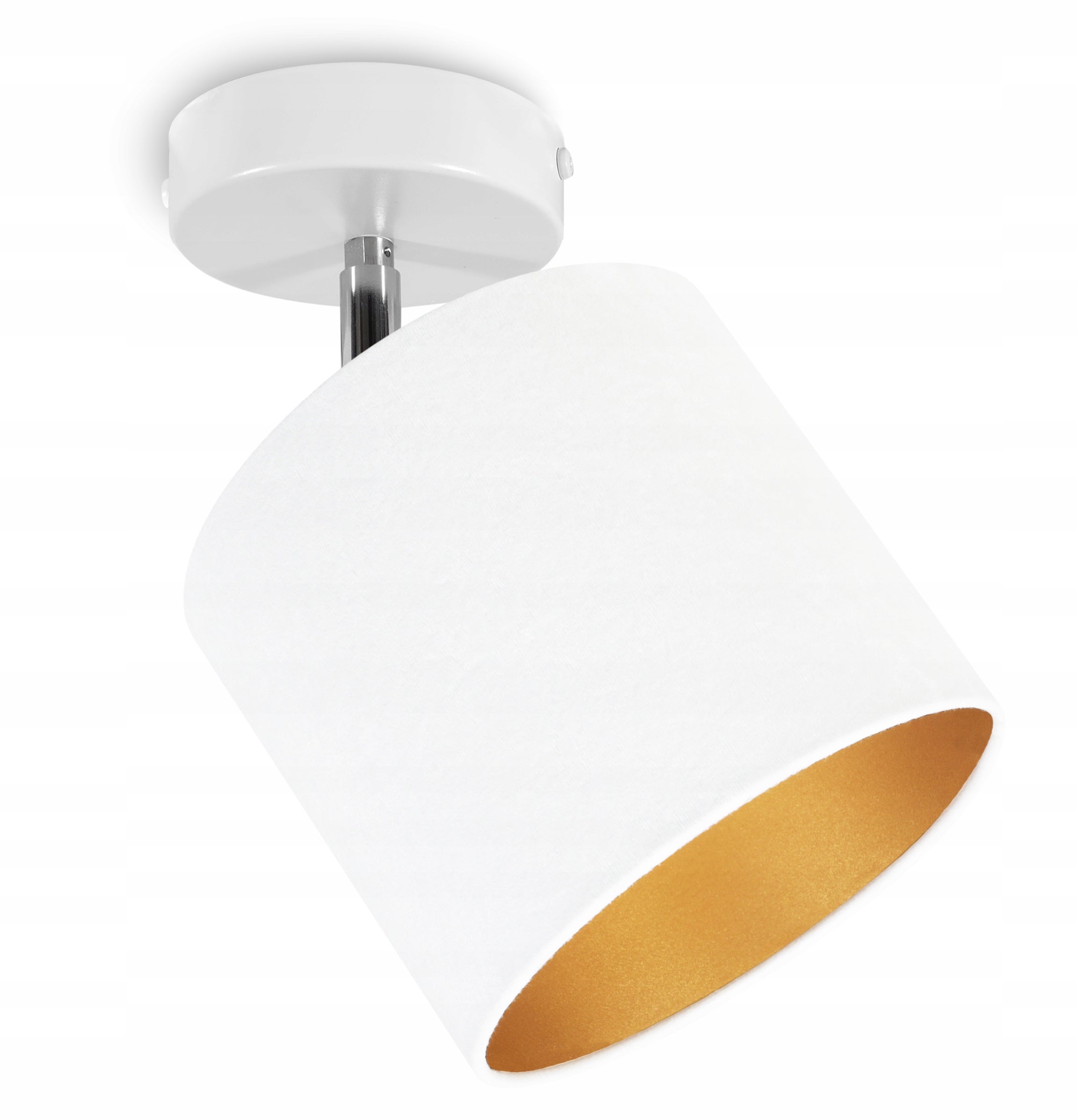 Lampa kinkiet ścienny Mediolan boho 1xE27 klosz owalny biały Light Home LH