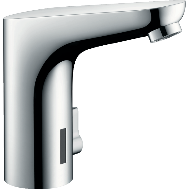hansgrohe Focus basin mixer, electronic, ComfortZone130, mains operation, temperature adjustable, projection 127mm, 31173000