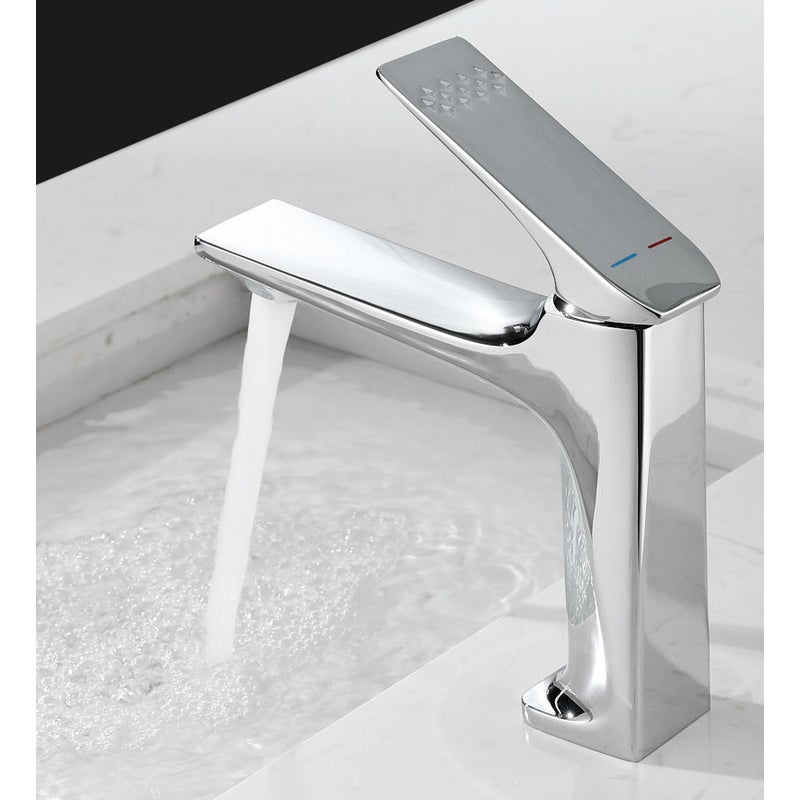 Zestaw przyłączeniowy do baterii umywalkowej z litej miedzi, srebrna bateria łazienkowa z wężami wodnymi o długości 80 cm, mieszacz wody