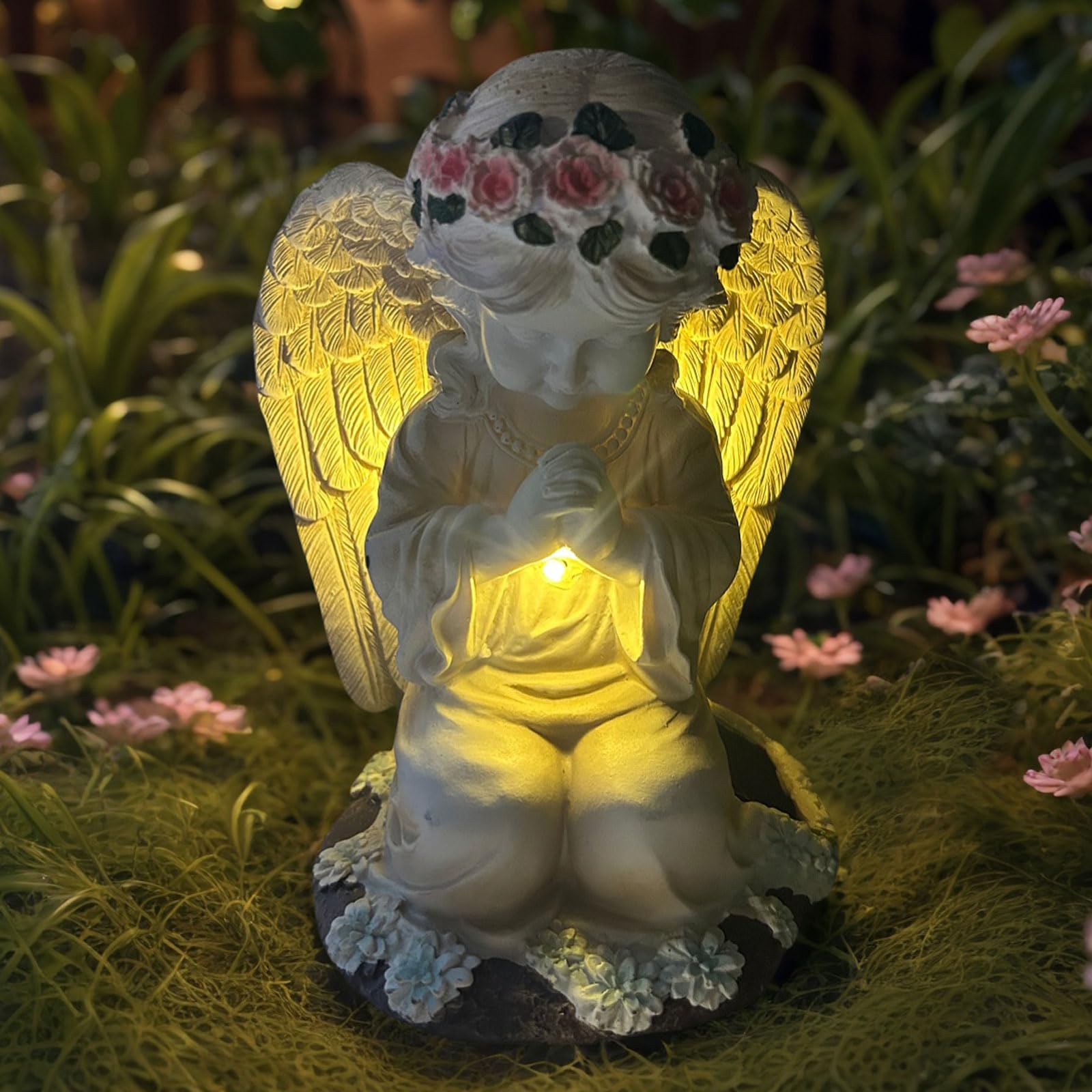 1pezzi Statua Di Fata Solare Resina Per Giardino Decorazione 1pezzi Statua Di Fata Solare Resina Per Giardino Decorazione