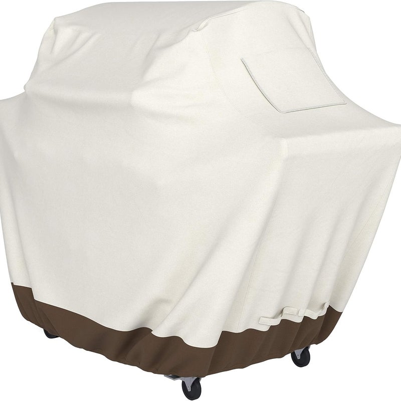 Pokrowiec na grilla zewnętrznego, wymiary 152x66x127 cm, beżowy/jasnobrązowy