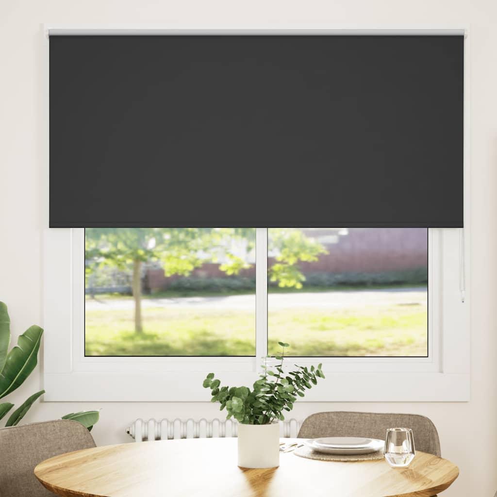 Roleta zaciemniająca czarny 150x175cm Szerokość tkaniny 146,6cm vidaXL