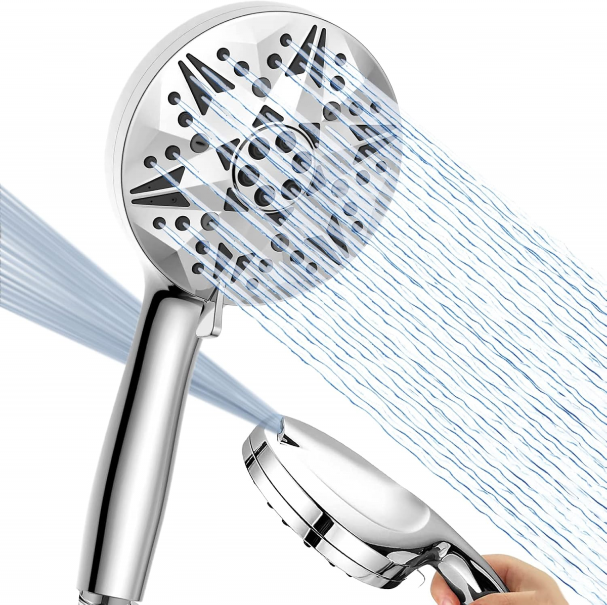 Douchette à Main Haute Pression - Pommeau de Douche à Main avec 10 ...