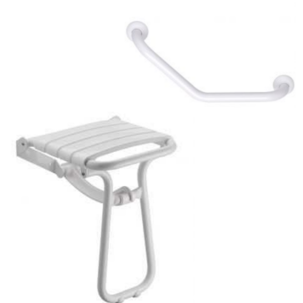 Siège De Douche Escamotable Extra-Large Pellet - Neuf Sous Emballage