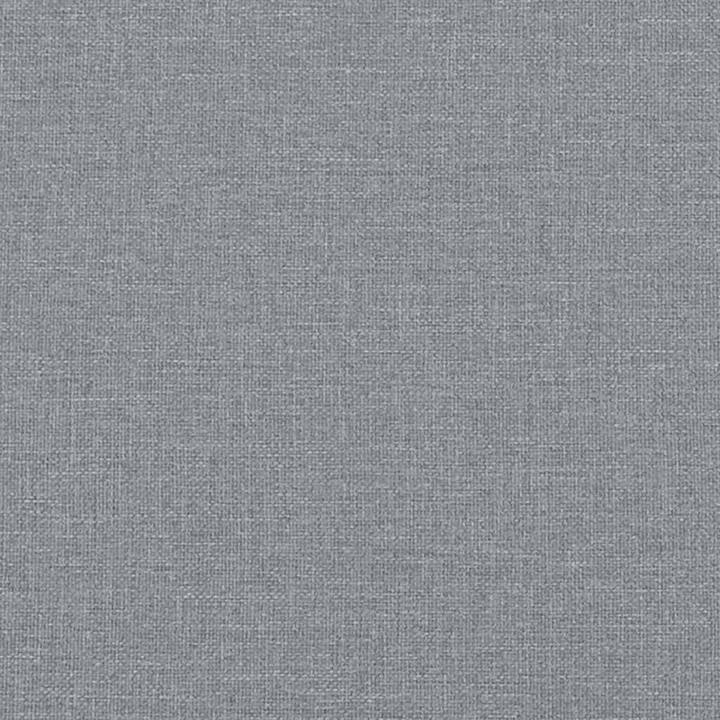 vidaXL Fauteuil Chesterfield gris clair tissu - 8