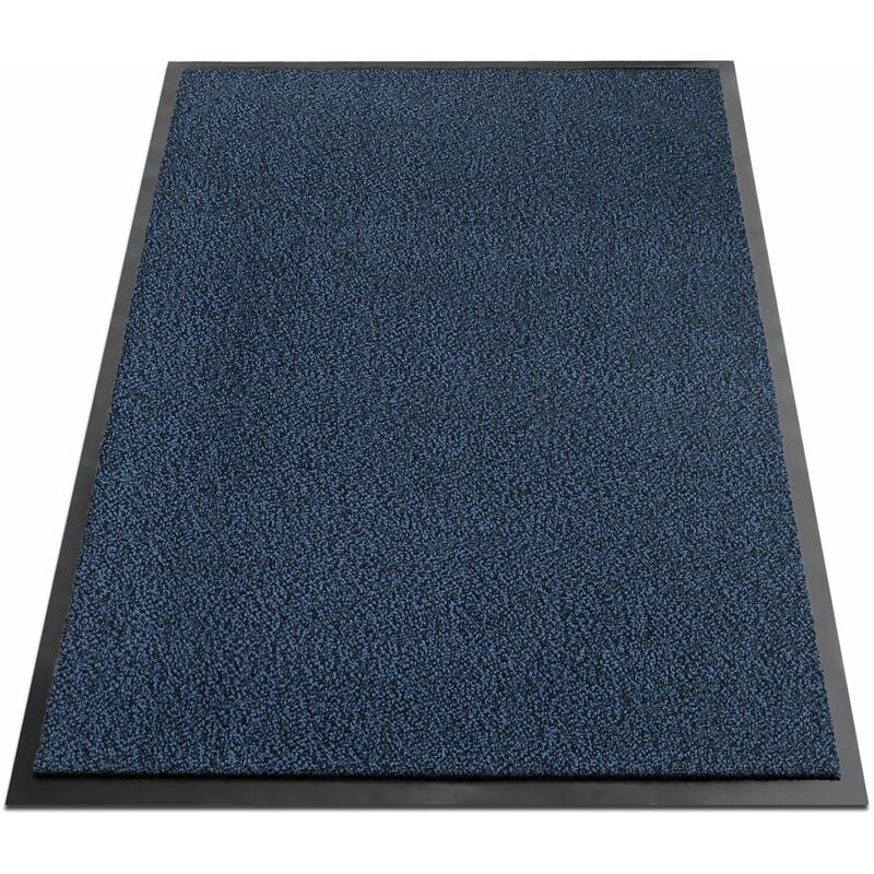Paillasson d'entrée bleu 60 x 180 cm - 2