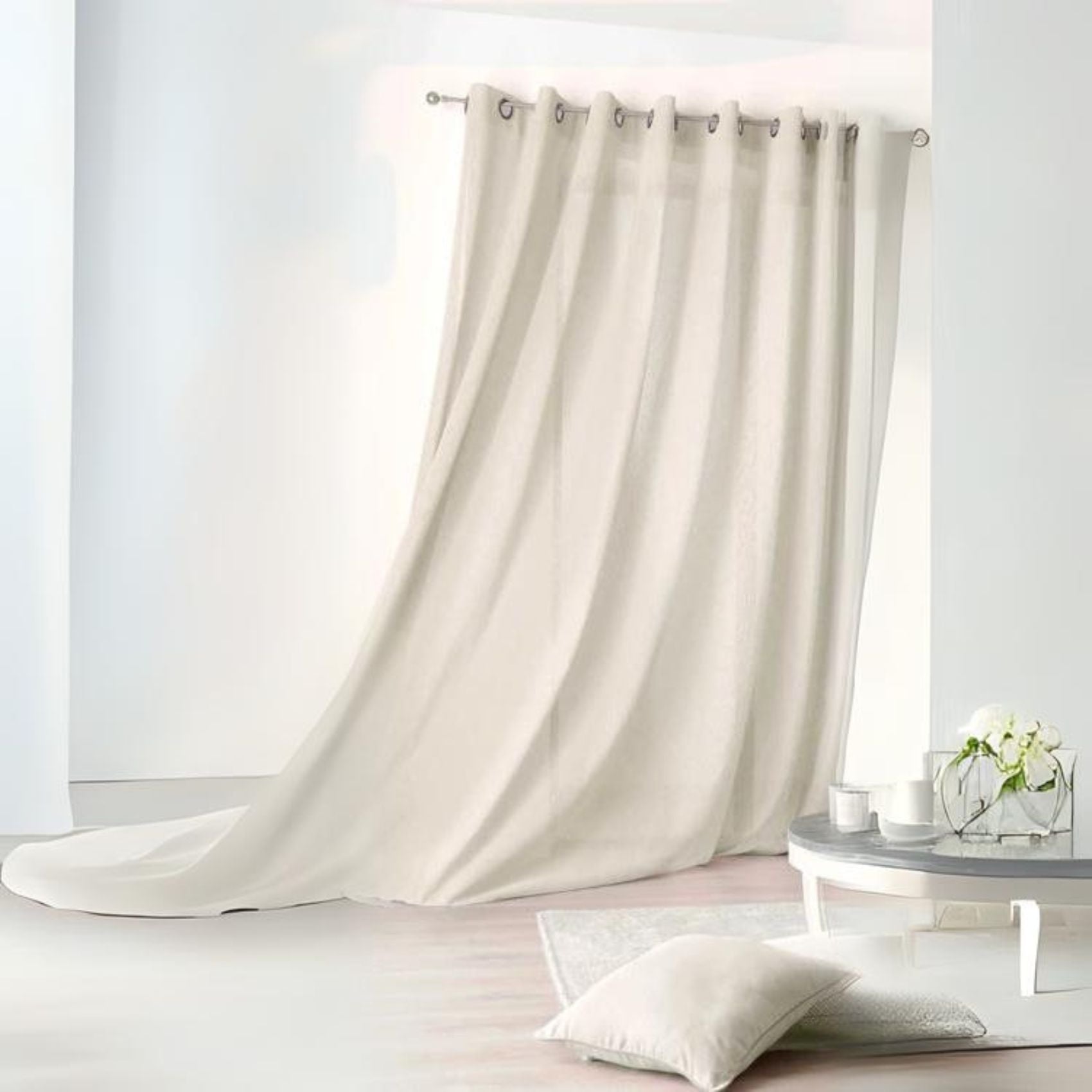 Voilage Beige 300 X 240 Cm - Occasion En Bon état - Sans Marque