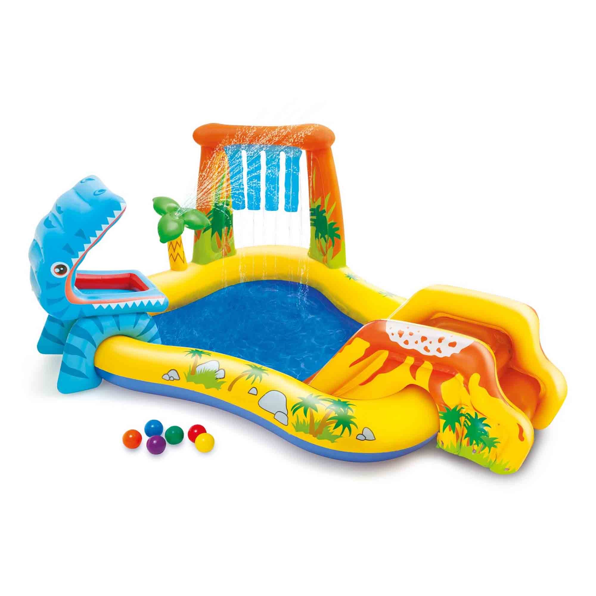 Dmuchany basen dla dzieci Intex 57444 Dinosaur Play Center Game