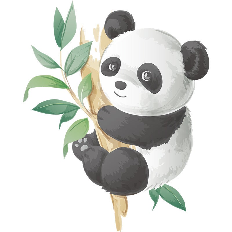 Mignon Panda Stickers Muraux Amovible Auto-adhésif Animal Décor À Maison Art Stickers pour Enfants Chambre Décoration Murale Affiches - 5