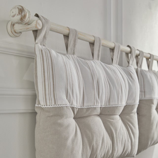 Tête de lit coussin coton uni CHARME - 6