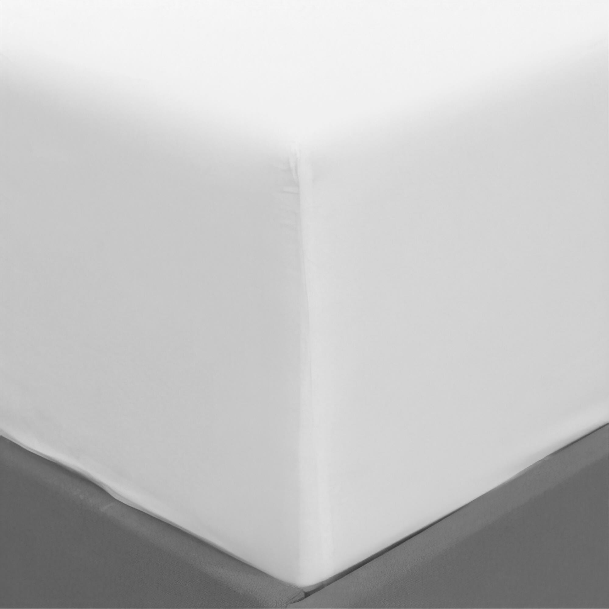 Lençol de baixo INSPIRE algodão egípcio 400 fios branco para cama de 90 cm - 3