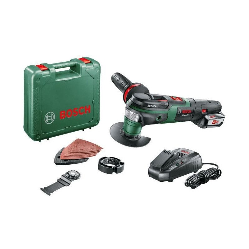 Outil multifonctions sans fil Bosch AdvancedMulti 18 avec set daccessoires Livre avec 1