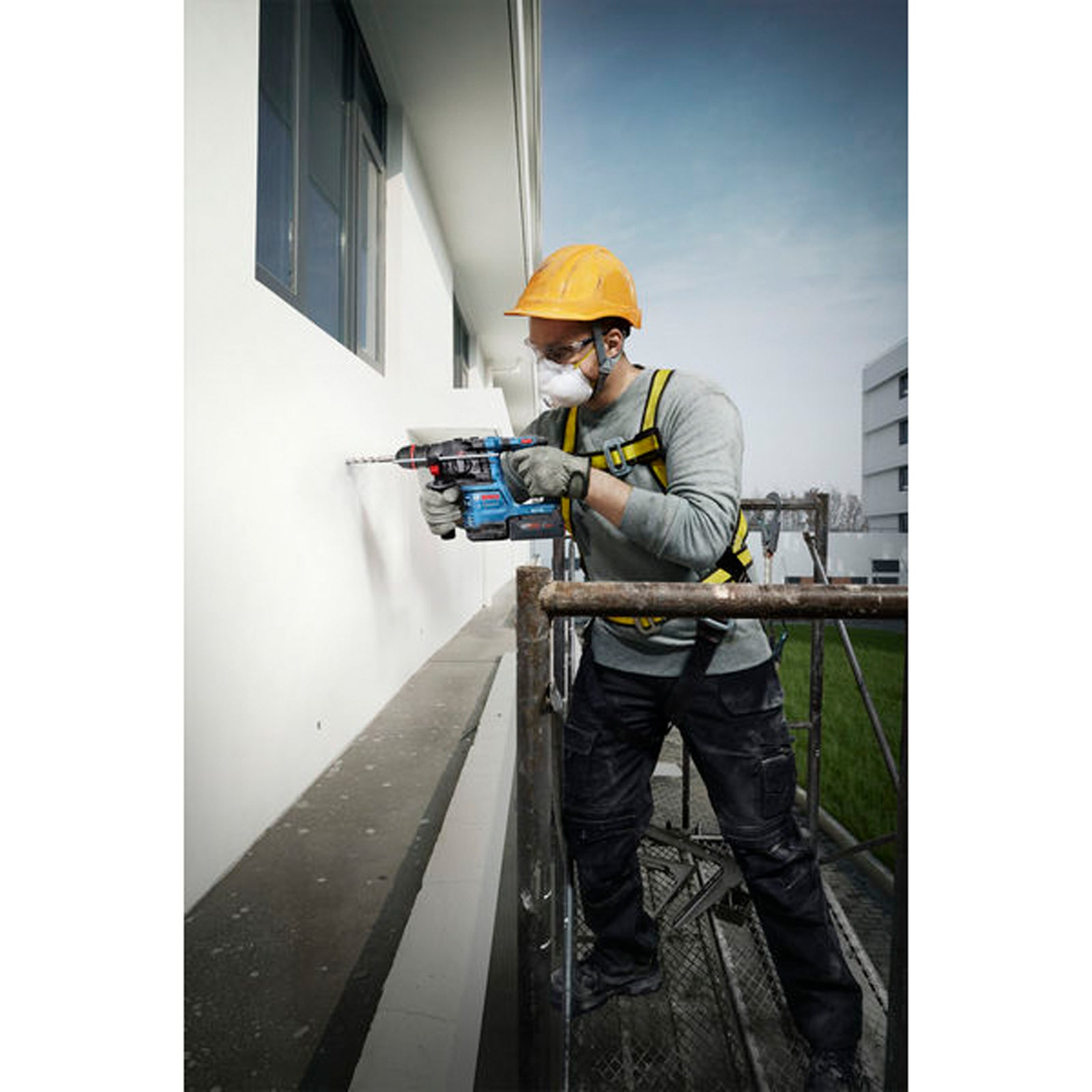Bosch Akumulatorowa Młotowiertarka z ONECHUCK GBH 18V-22 X Solo - 0611924100 - 6