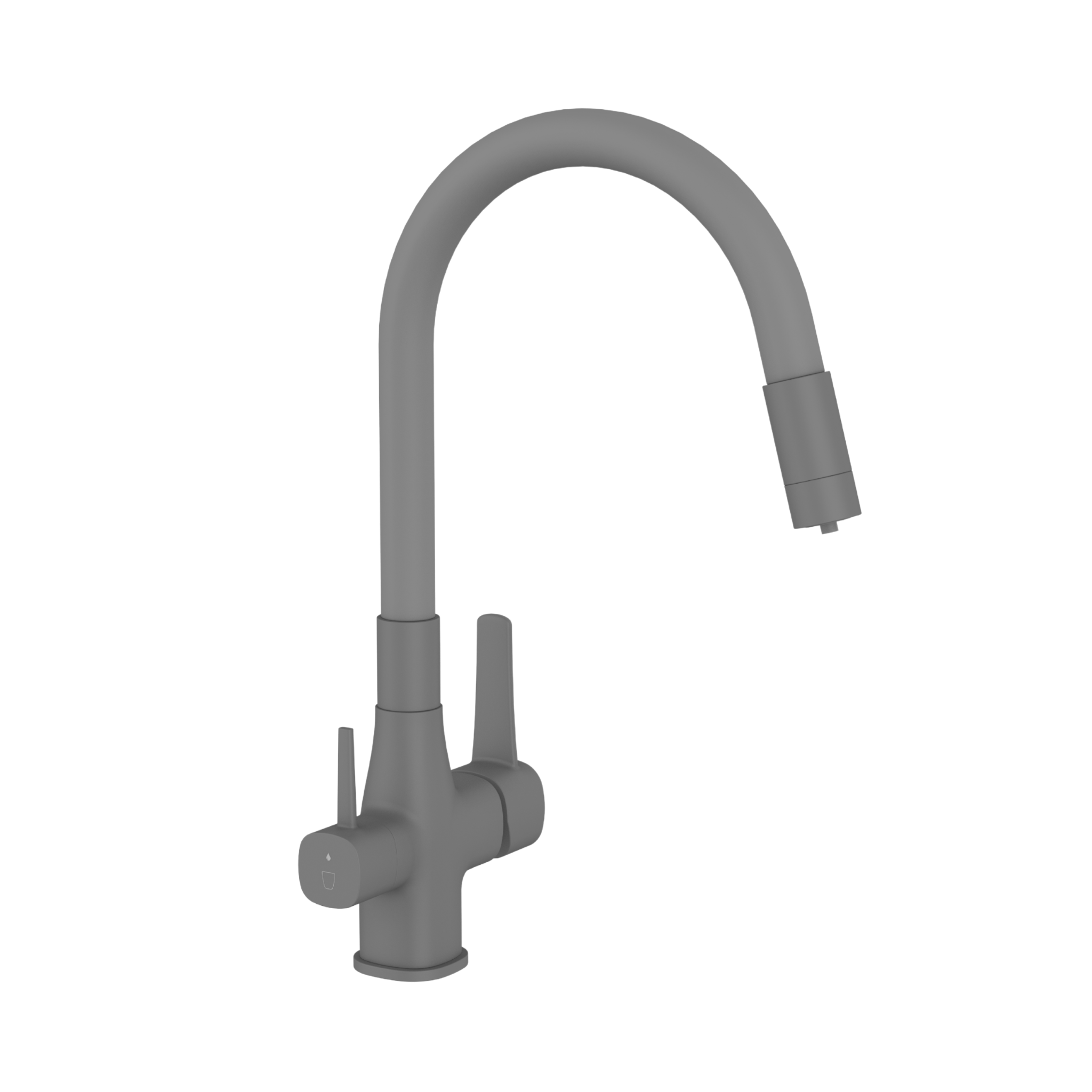 Bateria kuchenna z filtrem Invena Magic szara