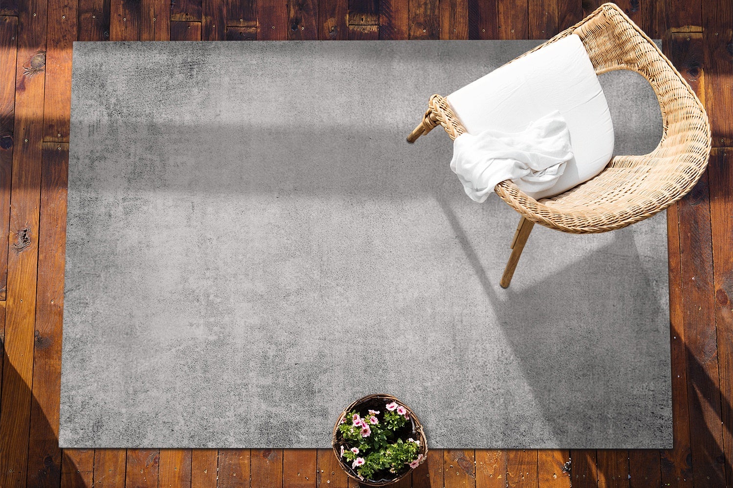 Mata winylowa beton minimalistyczny dywan winylowy do przedpokoju trwały 120x180 cm – Tulup - 4