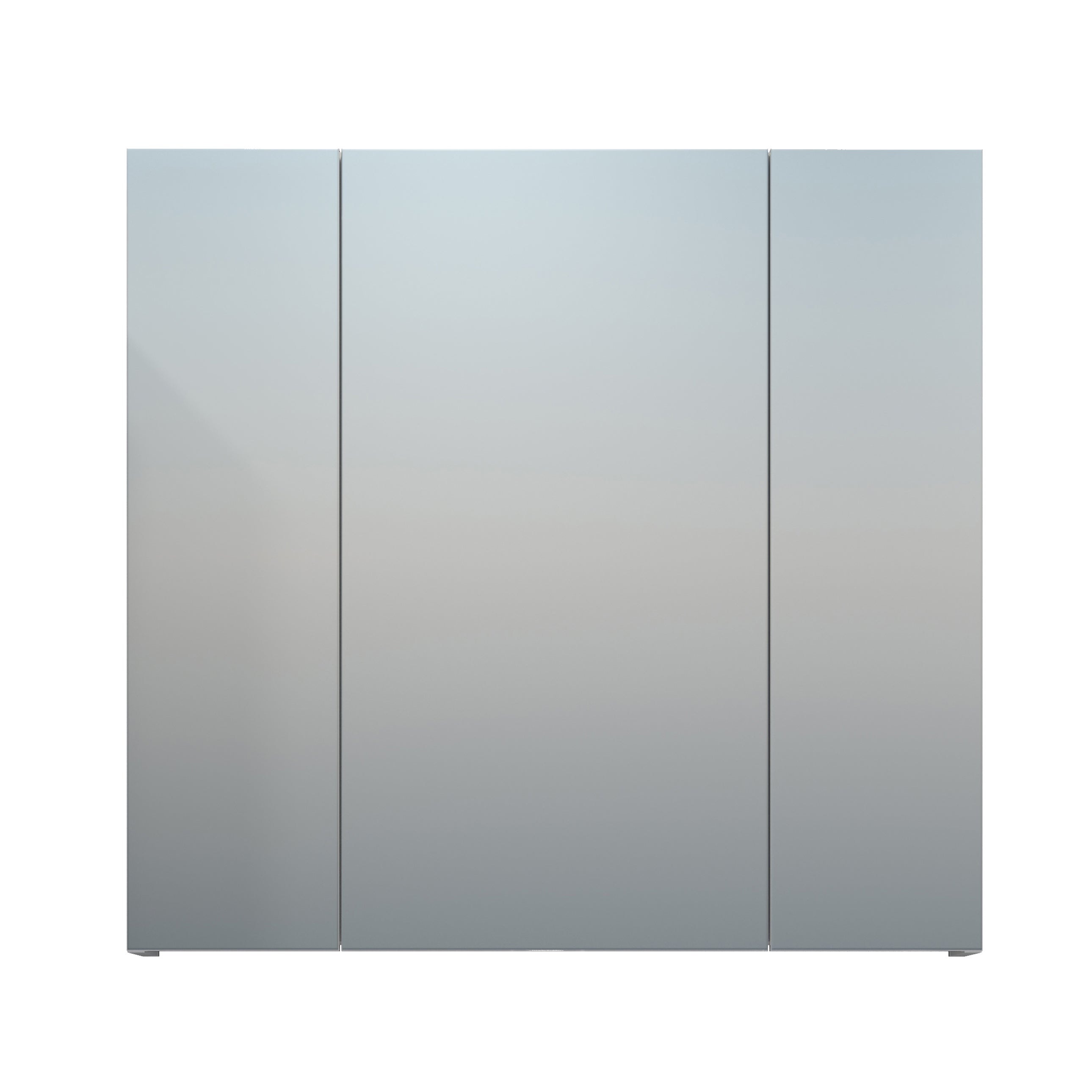 Devon szafka łazienkowa z lustrem 3 drzwi biały, szkło lustrzane.