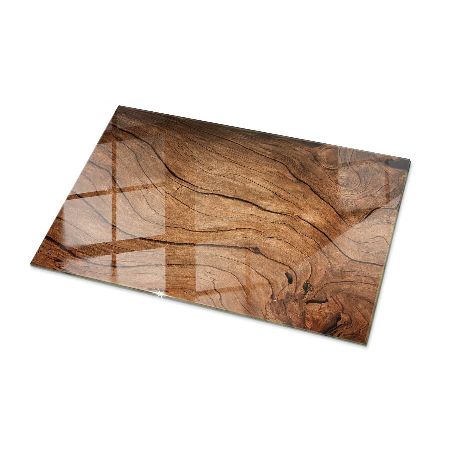 Płyta na blat stołu, dekoracyjne, do salonu, do kuchni | kwadrat | Naturalny wzór drewna | 100x70