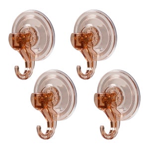 Ganci A Ventosa Per Ghirlande In Alluminio, Set Da 3. Forti E Resistenti, Supportano Fino A 4,5 Kg. Perfetti Per Porte In Vetro, Finestre E Specchi.