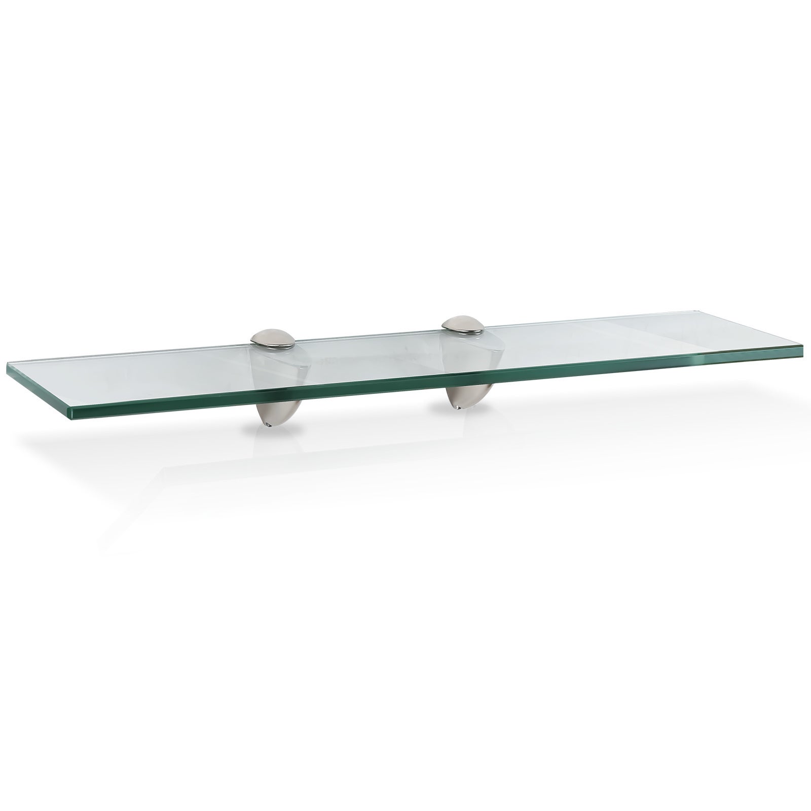 Półka ścienna | Panele półkowe z przezroczystego szkła 60 x 10 cm do kuchni i łazienek