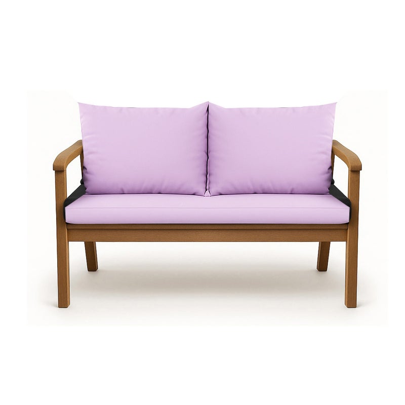 Poduszka ogrodowa na ławkę 120x60x50cm poduszka na meble ogrodowe fioletowa, poduszka na balkon taras, poducha ogrodowa na huśtawkę