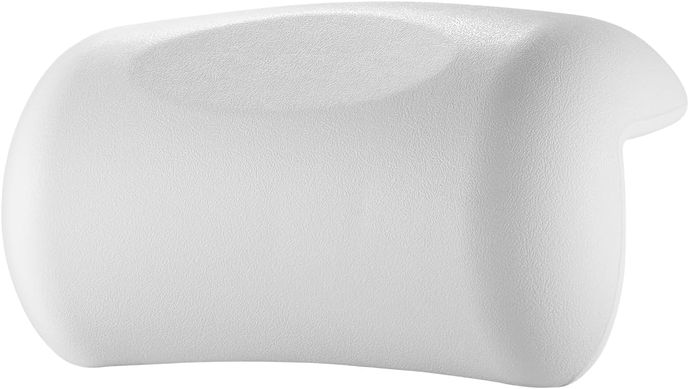 Koelaa - Oreiller De Bain Ergonomique Avec Ventouses Antidérapantes, Imperméable Et Lavable (blanc) - 6