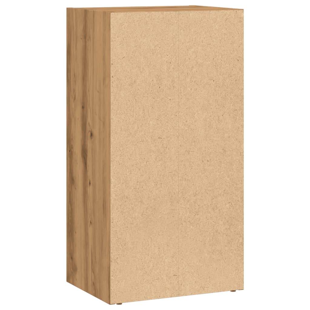 Bibliothèque | Armoire de livres | Meuble de Rangement chêne artisanal 40x30x77 cm bois d'ingénierie CFW799984 - 6