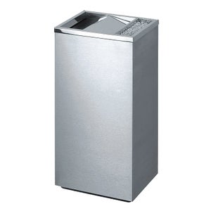 vidaXL Pattumiera con Posacenere da Albergo 45 L Acciaio Inox