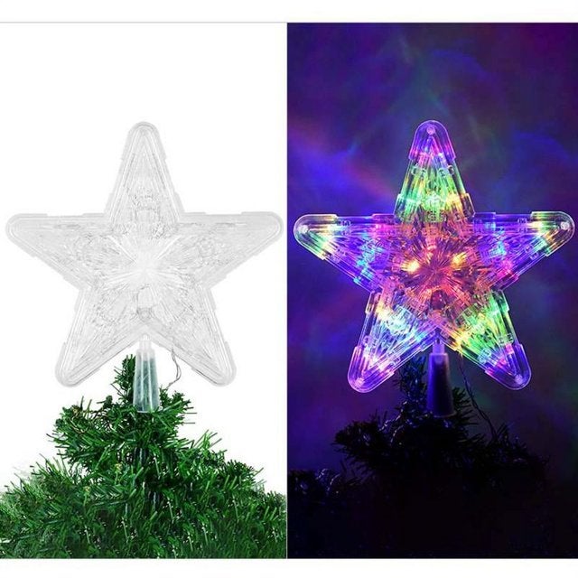 Lewondr Ange Noir de la Cime du Sapin de Noël, 12" Cimier d'Arbre de