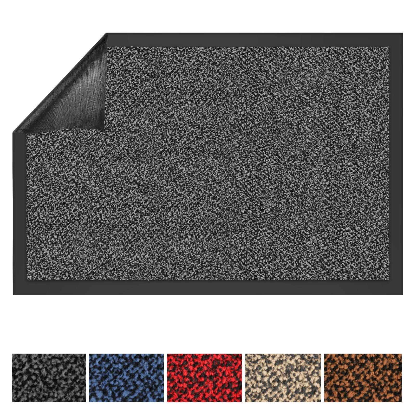 Tapis antidérapant très absorbant Gris anthracite 60 x 180 cm - 2