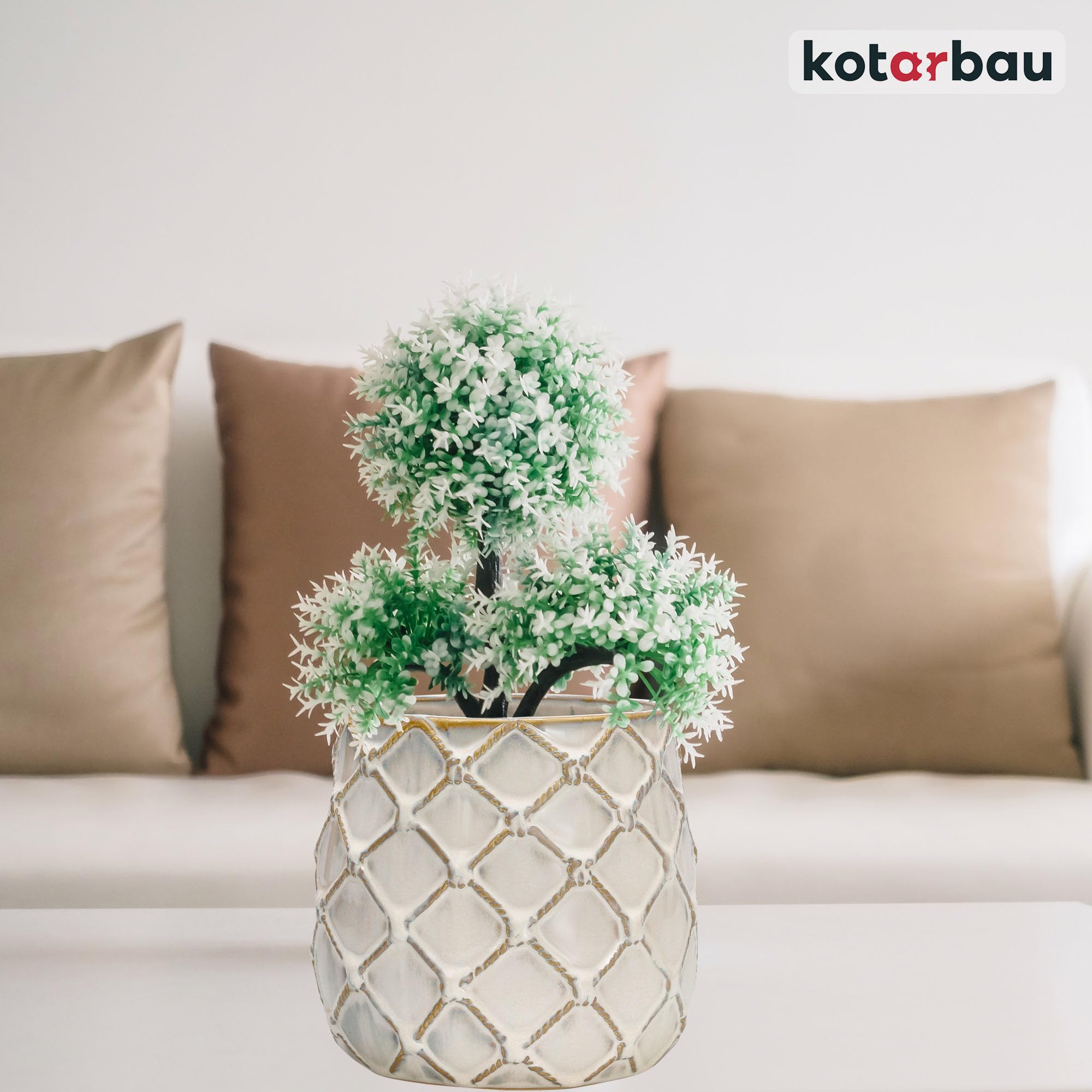 Doniczka ananas fi 145 donica osłonka ceramiczna ceramika ozdoba na kwiaty - KOTARBAU - 7