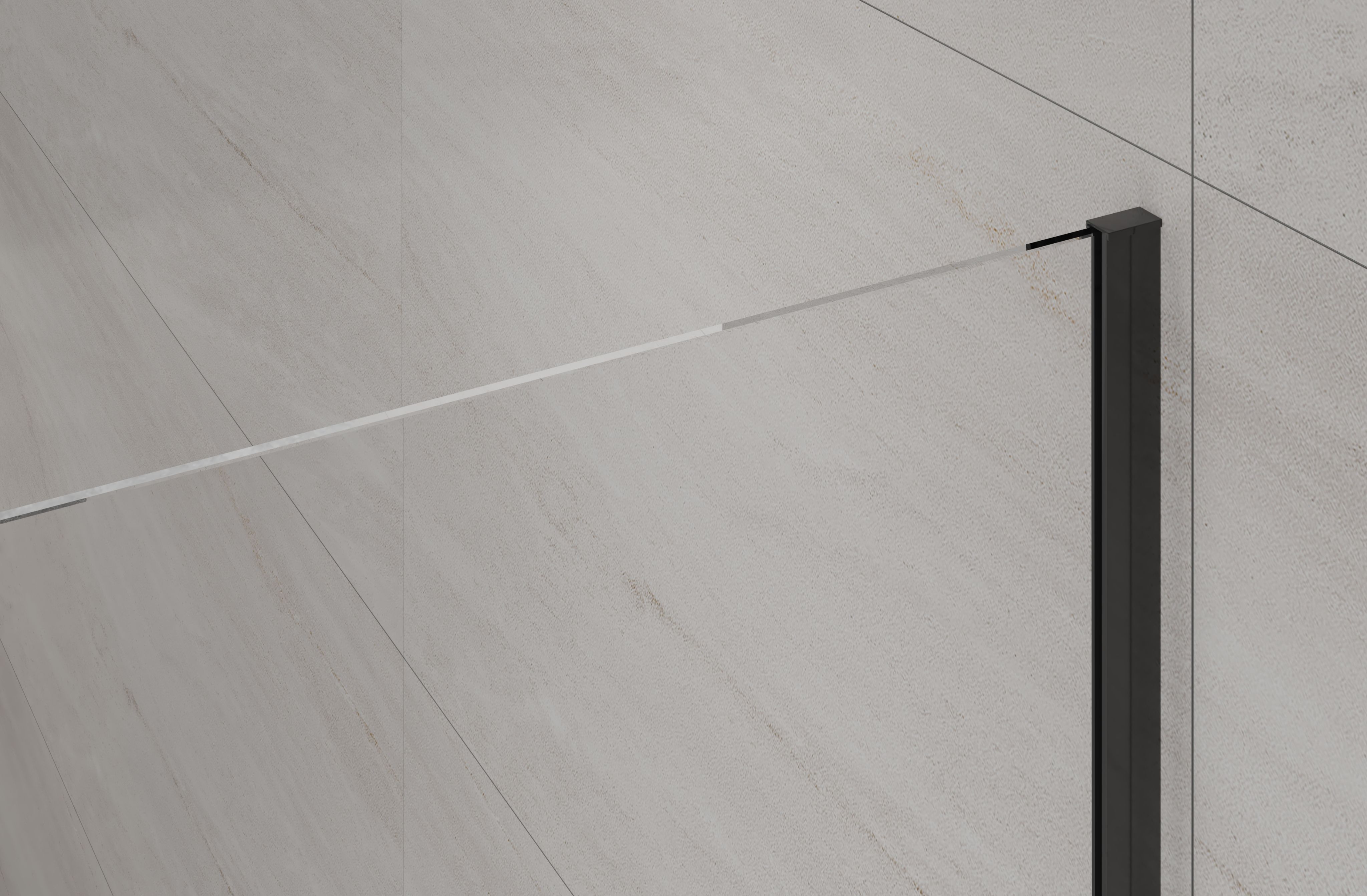 Kabina Prysznicowa Walk In Kabina Walk-In Ścianka 200 x 90 cm INVENA - 4