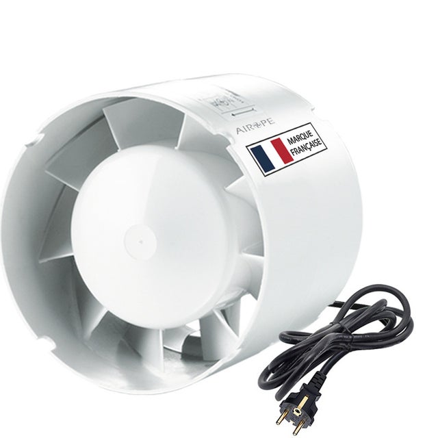 HG Power Extracteur d'air 150mm - 525m³/h Salle de Bain Silencieux avec