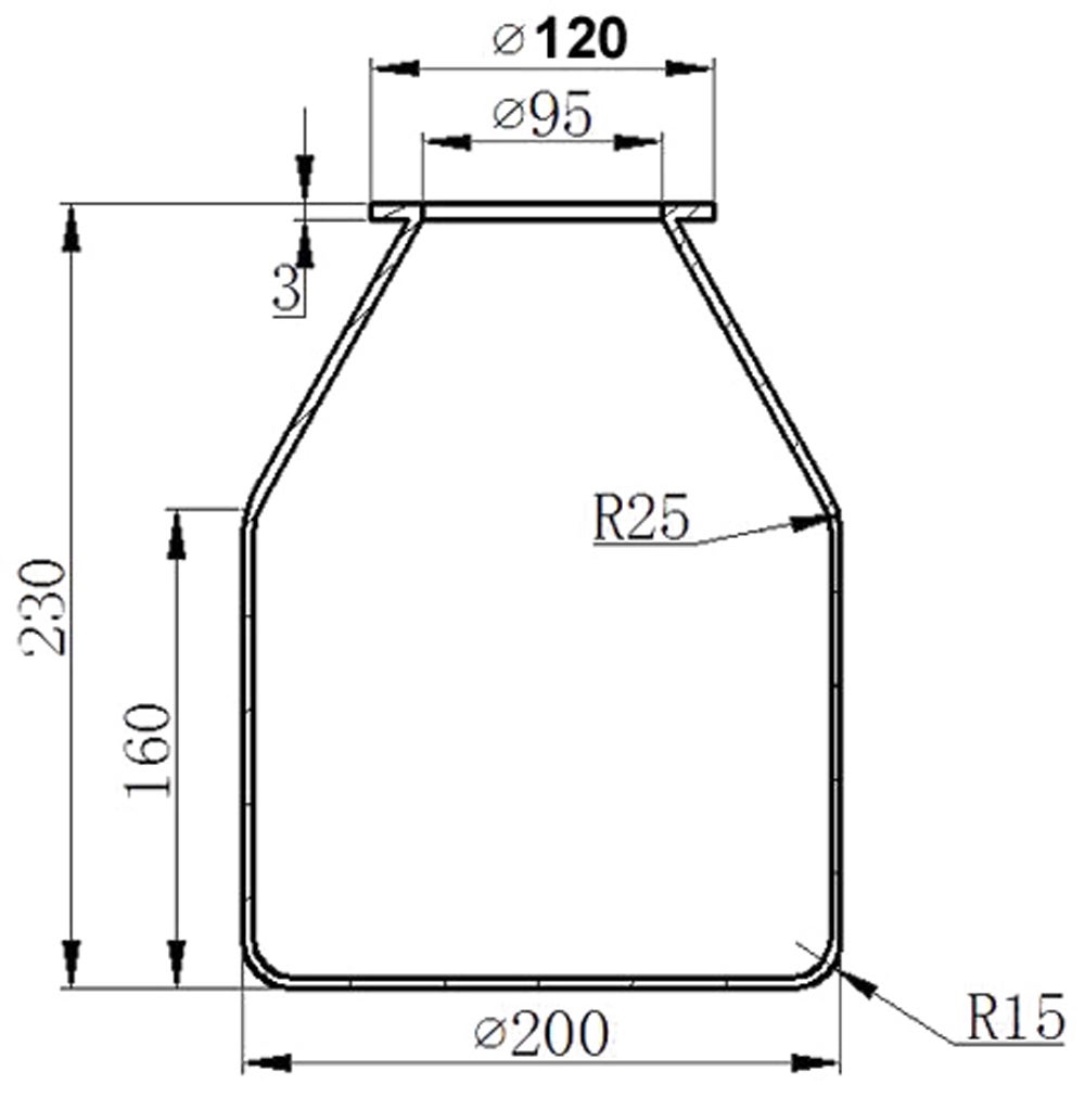 Vaso D'espansione In Acciaio Inox AISI 304 Da 50 Litri - Per Termocamini, Stufe E Caldaie A Circuito Aperto