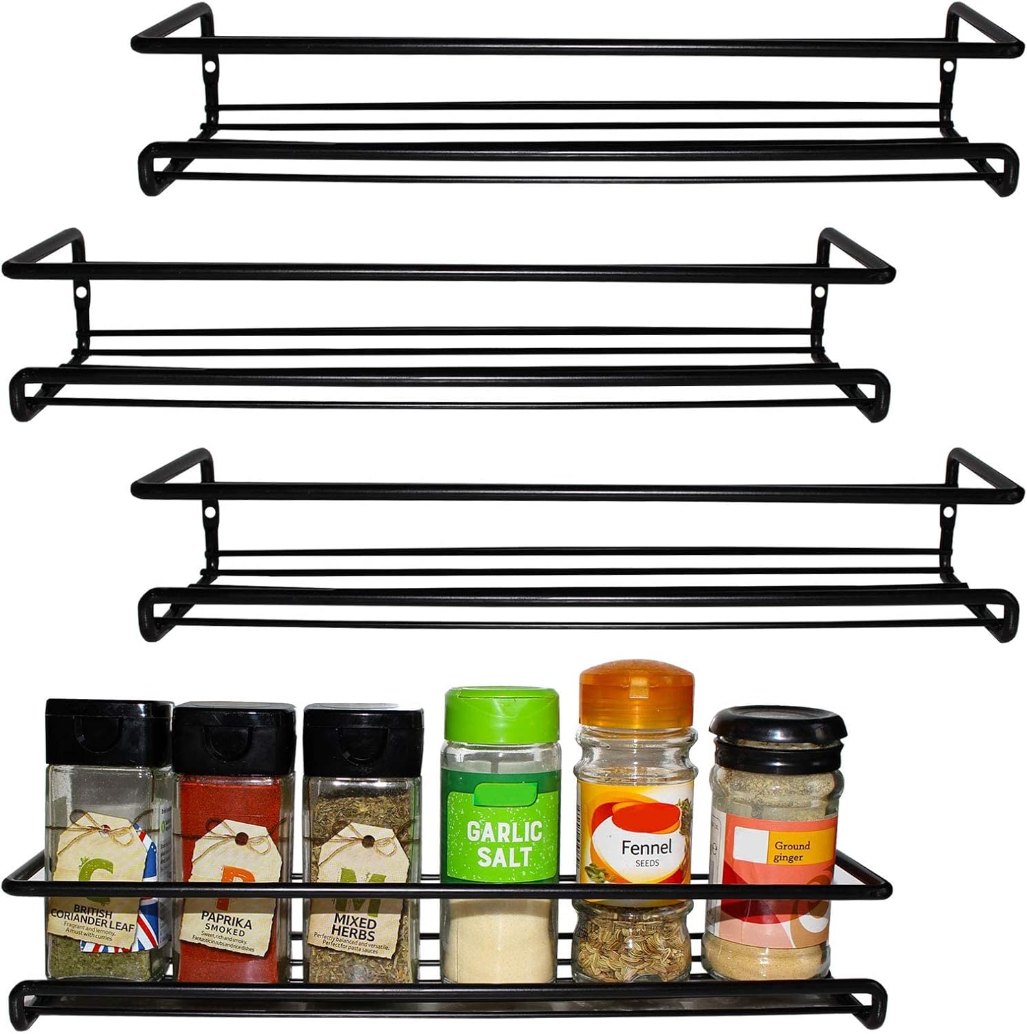 Soporte Giratorio Para Condimentos De Cocina, 16 Tarros De Acero