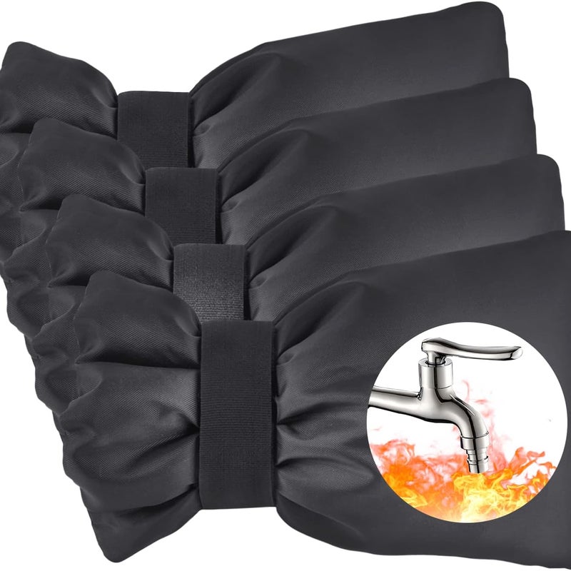 Czarna osłona na kran zewnętrzny, osłona na kran zewnętrzny, osłona na kran z powłoką przeciwzamarzaniową, wodoodporna, przeciwzamarzaniowa, osłona na