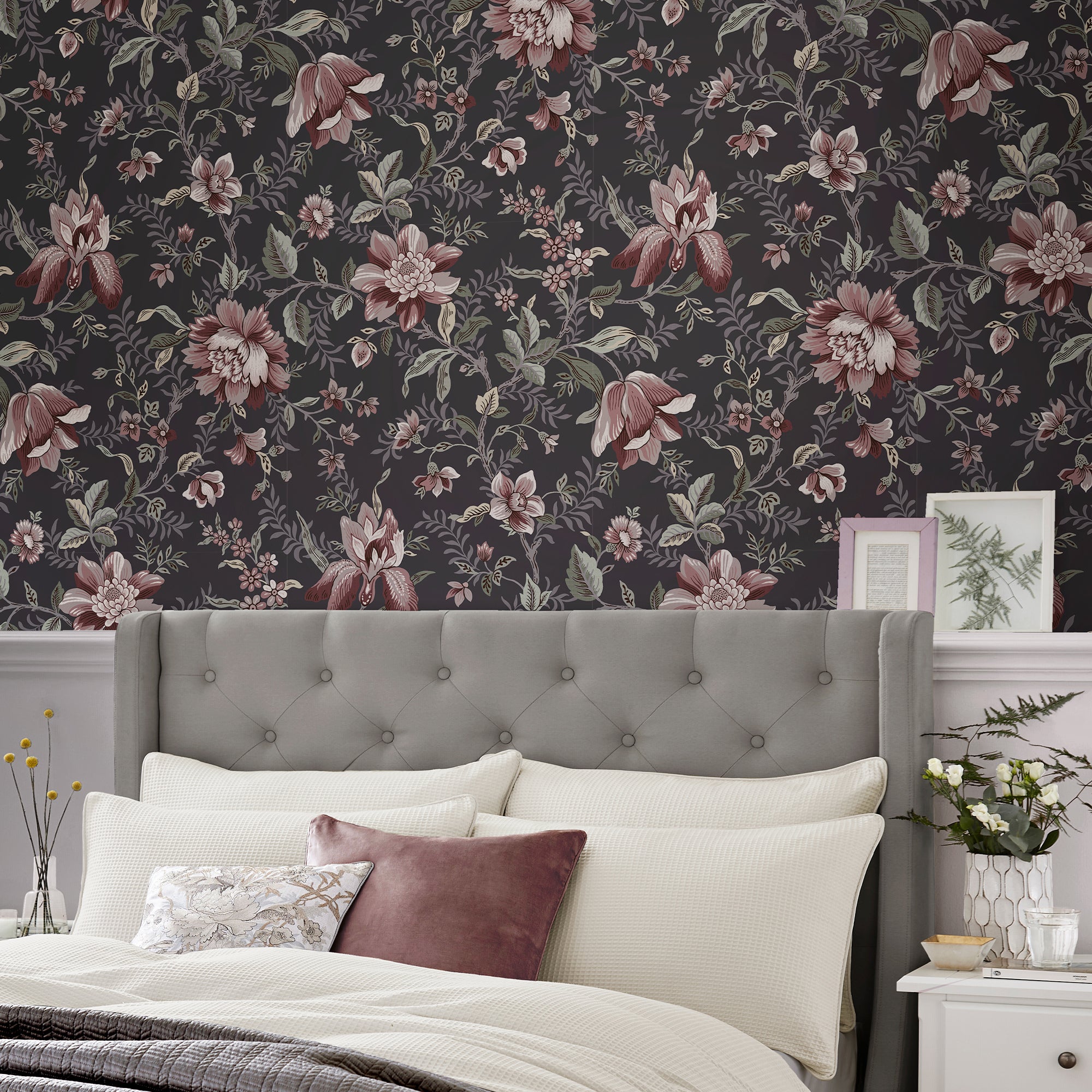 Laura Ashley Tapeta filzelinowa EDITA GARDEN 10 m x 52 cm