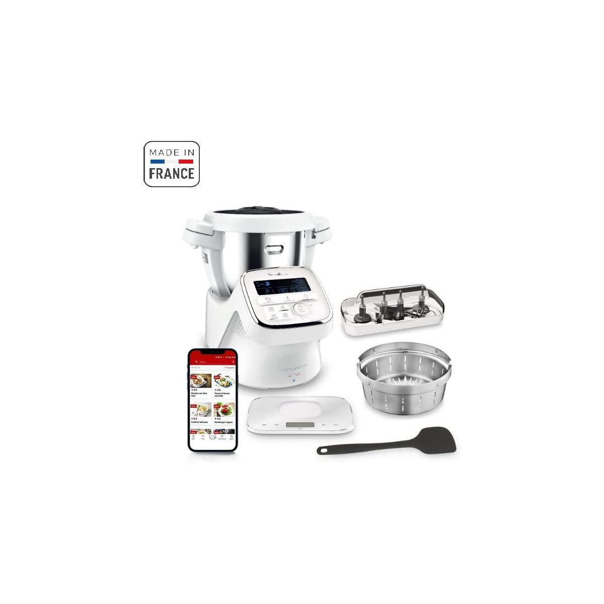 Robot Cuiseur Moulinex I-Companon HF906 - Blanc - Neuf (sans Emballage)