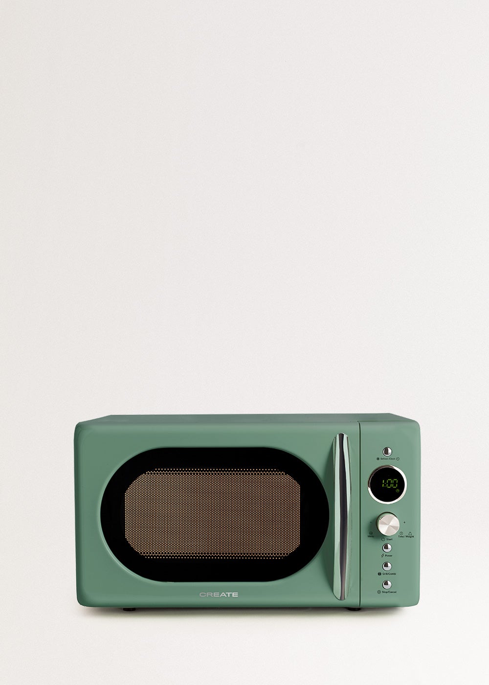 CREATE - MICROWAVE RETRO - Micro-ondes 20L gril numérique 900W- Sauge - 7