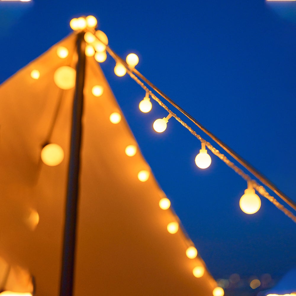 Guirlande lumineuse à piles, 5 m, 50 LED, étanche, idéale pour Noël, une fête, une chambre, un jardin, un mariage ou un anniversaire. - 5