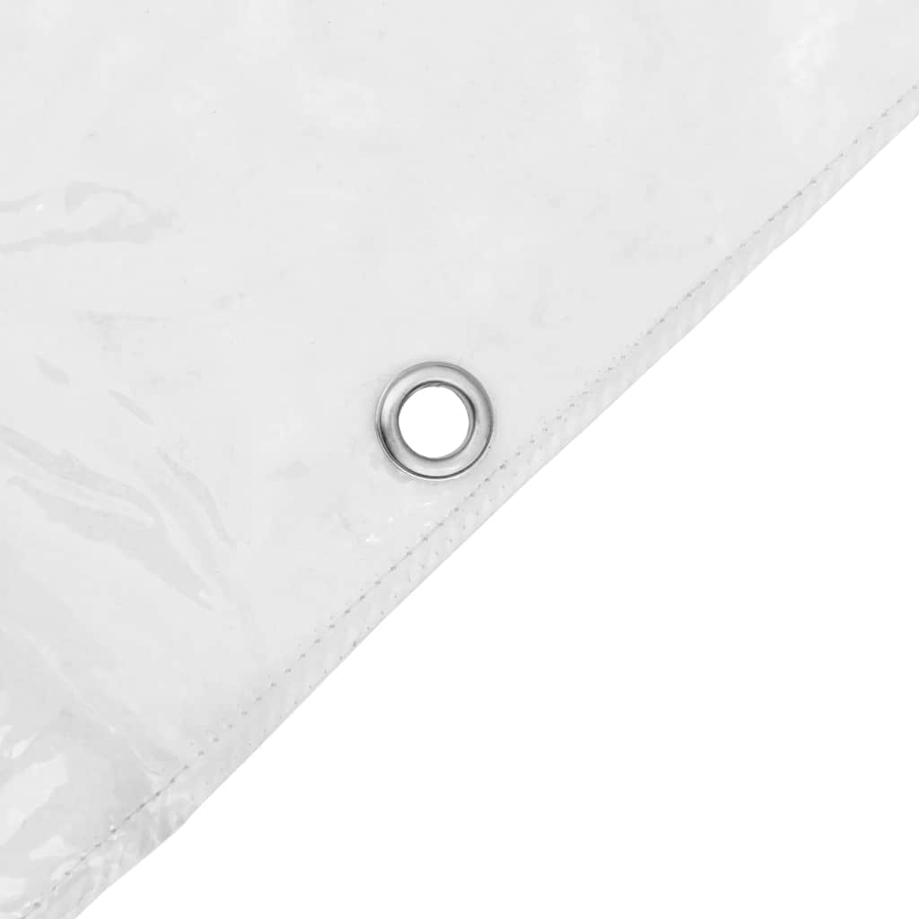Lona protetora transparente com ilhós em PVC 4x10 m - COMFORTXL - 7
