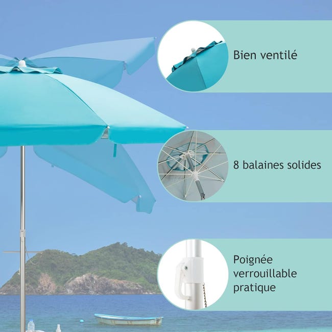 Sombrillas De Playa Antiviento Con Protección UV