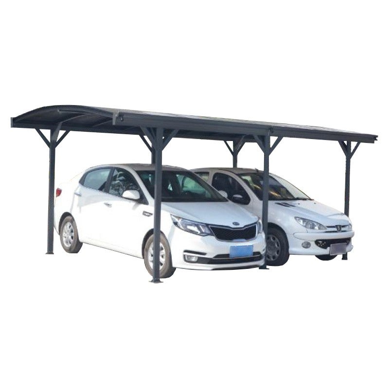 Carport aluminium anthracite 5.76 x 3m, abri voiture - 4
