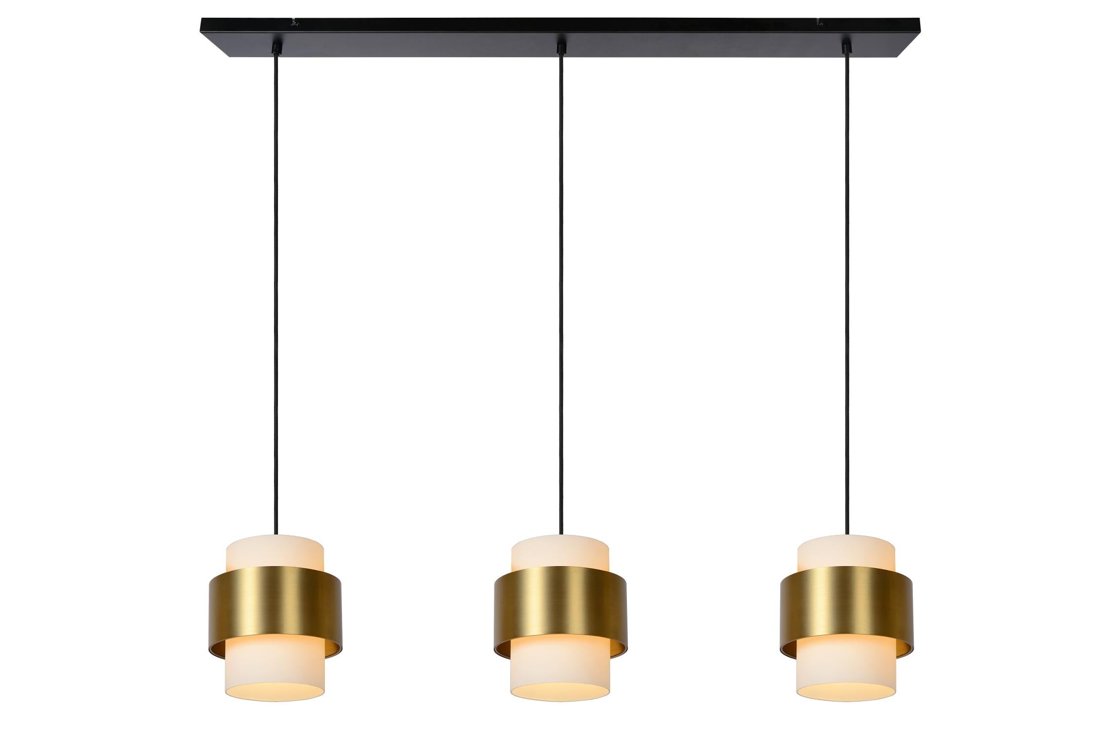 Lampa wisząca FIRMIN złoto-odcienie złota-biała 3 x E27 x 40W wym:150x110x20cm Lucide