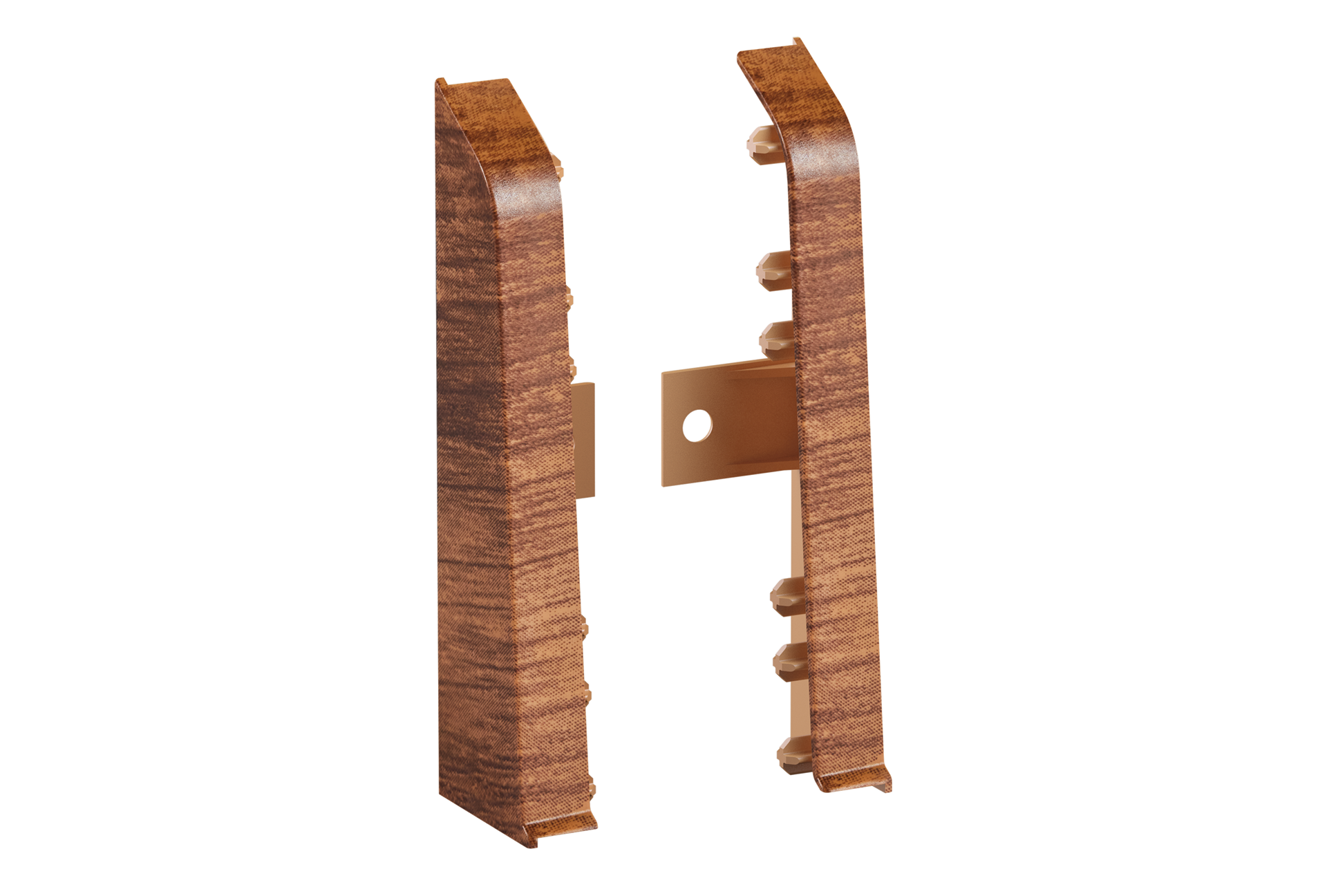 Zaślepki do listwy przypodłogowej SOFTline 22,5x75mm 1opak=10kpl(L+P)=20szt Cezar Dąb Kantabryjski Mat